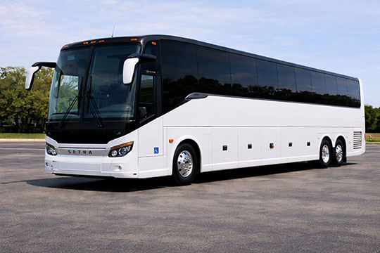 56-passenger charter bus rental Portsmouth TX